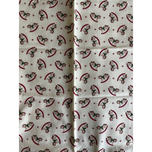 Vintage Fabric - Cranston Christmas Rocking Horse - Picture 1 of 3